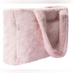 NWT Light Pink Fur Tote Bag